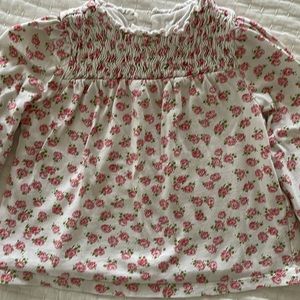 Mini Boden floral cotton top